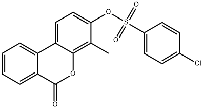 (4-methyl-6-oxobenzo[c]chromen-3-yl) 4-chlorobenzenesulfonate 구조식 이미지