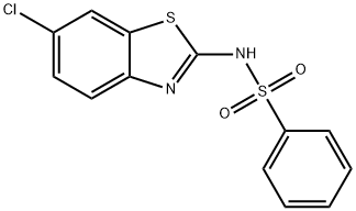 N-(6-chloro-1,3-benzothiazol-2-yl)benzenesulfonamide 구조식 이미지