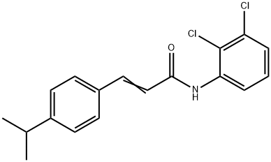 (E)-N-(2,3-dichlorophenyl)-3-(4-propan-2-ylphenyl)prop-2-enamide 구조식 이미지