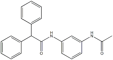 N-(3-acetamidophenyl)-2,2-diphenylacetamide Structure