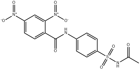 N-[4-(acetylsulfamoyl)phenyl]-2,4-dinitrobenzamide Structure