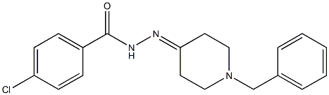 N-[(1-benzylpiperidin-4-ylidene)amino]-4-chlorobenzamide Structure