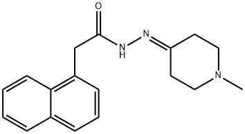 N-[(1-methylpiperidin-4-ylidene)amino]-2-naphthalen-1-ylacetamide Structure
