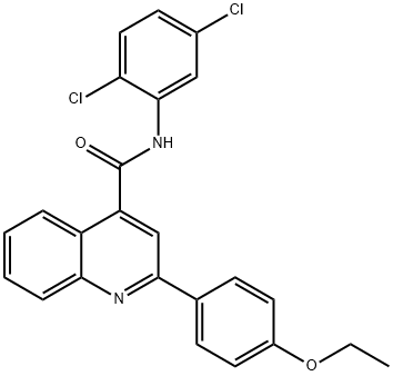 N-(2,5-dichlorophenyl)-2-(4-ethoxyphenyl)quinoline-4-carboxamide 구조식 이미지