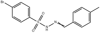 4-bromo-N-[(E)-(4-methylphenyl)methylideneamino]benzenesulfonamide 구조식 이미지