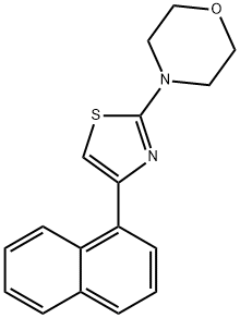 4-(4-naphthalen-1-yl-1,3-thiazol-2-yl)morpholine Structure