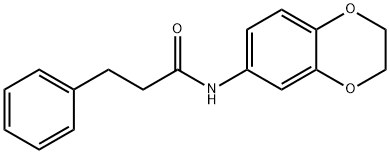 N-(2,3-dihydro-1,4-benzodioxin-6-yl)-3-phenylpropanamide Structure