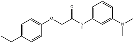 N-[3-(dimethylamino)phenyl]-2-(4-ethylphenoxy)acetamide Structure