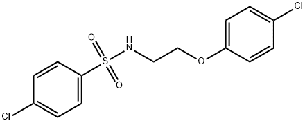 4-chloro-N-[2-(4-chlorophenoxy)ethyl]benzenesulfonamide 구조식 이미지