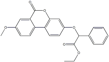 ethyl 2-(8-methoxy-6-oxobenzo[c]chromen-3-yl)oxy-2-phenylacetate Structure