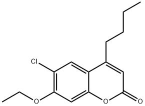 4-butyl-6-chloro-7-ethoxychromen-2-one 구조식 이미지