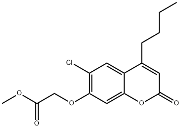 methyl 2-(4-butyl-6-chloro-2-oxochromen-7-yl)oxyacetate Structure