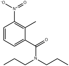 2-methyl-3-nitro-N,N-dipropylbenzamide 구조식 이미지