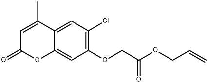 prop-2-enyl 2-(6-chloro-4-methyl-2-oxochromen-7-yl)oxyacetate 구조식 이미지
