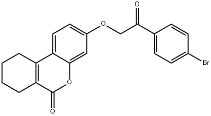 3-[2-(4-bromophenyl)-2-oxoethoxy]-7,8,9,10-tetrahydrobenzo[c]chromen-6-one 구조식 이미지