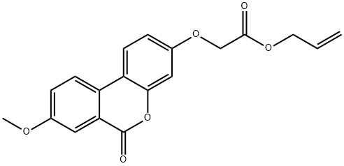 prop-2-enyl 2-(8-methoxy-6-oxobenzo[c]chromen-3-yl)oxyacetate Structure