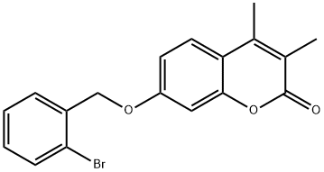 7-[(2-bromophenyl)methoxy]-3,4-dimethylchromen-2-one 구조식 이미지