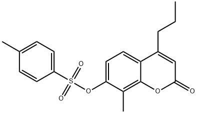 (8-methyl-2-oxo-4-propylchromen-7-yl) 4-methylbenzenesulfonate Structure