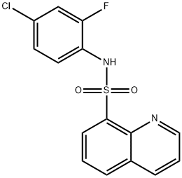 N-(4-chloro-2-fluorophenyl)quinoline-8-sulfonamide Structure