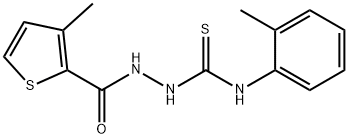 1-(2-methylphenyl)-3-[(3-methylthiophene-2-carbonyl)amino]thiourea Structure