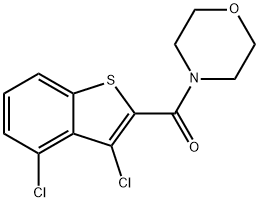 (3,4-dichloro-1-benzothiophen-2-yl)-morpholin-4-ylmethanone 구조식 이미지