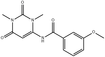 N-(1,3-dimethyl-2,6-dioxopyrimidin-4-yl)-3-methoxybenzamide Structure