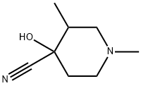 4-hydroxy-1,3-dimethylpiperidine-4-carbonitrile 구조식 이미지