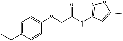 2-(4-ethylphenoxy)-N-(5-methyl-1,2-oxazol-3-yl)acetamide 구조식 이미지
