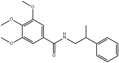 3,4,5-trimethoxy-N-(2-phenylpropyl)benzamide Structure