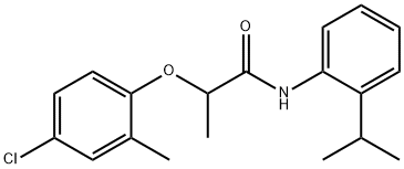 2-(4-chloro-2-methylphenoxy)-N-(2-propan-2-ylphenyl)propanamide 구조식 이미지