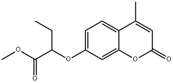 methyl 2-(4-methyl-2-oxochromen-7-yl)oxybutanoate 구조식 이미지