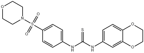 1-(2,3-dihydro-1,4-benzodioxin-6-yl)-3-(4-morpholin-4-ylsulfonylphenyl)thiourea Structure