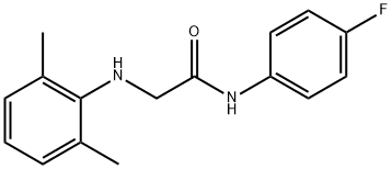 2-(2,6-dimethylanilino)-N-(4-fluorophenyl)acetamide Structure