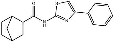 N-(4-phenyl-1,3-thiazol-2-yl)bicyclo[2.2.1]heptane-3-carboxamide Structure
