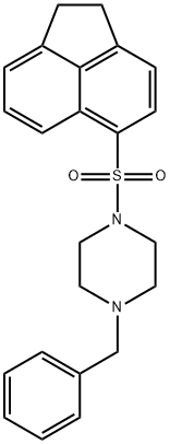 1-benzyl-4-(1,2-dihydroacenaphthylen-5-ylsulfonyl)piperazine 구조식 이미지