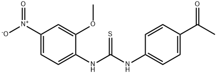 1-(4-acetylphenyl)-3-(2-methoxy-4-nitrophenyl)thiourea 구조식 이미지