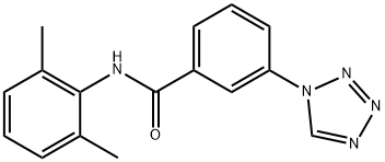 N-(2,6-dimethylphenyl)-3-(tetrazol-1-yl)benzamide 구조식 이미지