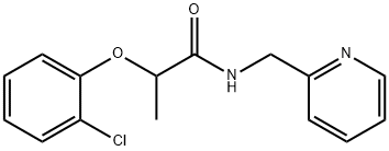 2-(2-chlorophenoxy)-N-(pyridin-2-ylmethyl)propanamide 구조식 이미지