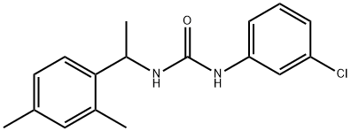 1-(3-chlorophenyl)-3-[1-(2,4-dimethylphenyl)ethyl]urea 구조식 이미지