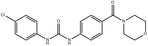 1-(4-chlorophenyl)-3-[4-(morpholine-4-carbonyl)phenyl]urea 구조식 이미지