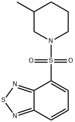 4-(3-methylpiperidin-1-yl)sulfonyl-2,1,3-benzothiadiazole 구조식 이미지