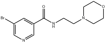 5-bromo-N-(2-morpholin-4-ylethyl)pyridine-3-carboxamide Structure