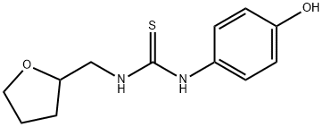 1-(4-hydroxyphenyl)-3-(oxolan-2-ylmethyl)thiourea 구조식 이미지