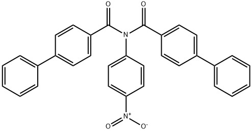 N-(4-nitrophenyl)-4-phenyl-N-(4-phenylbenzoyl)benzamide Structure