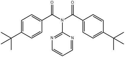 4-tert-butyl-N-(4-tert-butylbenzoyl)-N-pyrimidin-2-ylbenzamide 구조식 이미지