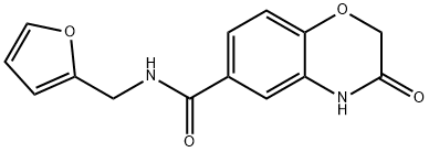 N-(furan-2-ylmethyl)-3-oxo-4H-1,4-benzoxazine-6-carboxamide Structure