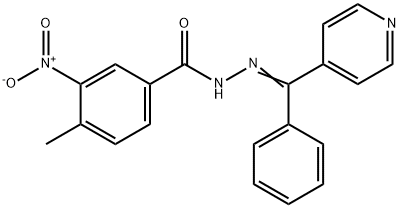 4-methyl-3-nitro-N-[(E)-[phenyl(pyridin-4-yl)methylidene]amino]benzamide 구조식 이미지