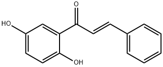 (E)-1-(2,5-dihydroxyphenyl)-3-phenylprop-2-en-1-one 구조식 이미지