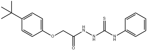 1-[[2-(4-tert-butylphenoxy)acetyl]amino]-3-phenylthiourea 구조식 이미지