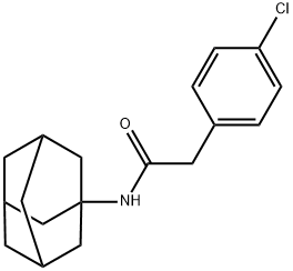 N-(1-adamantyl)-2-(4-chlorophenyl)acetamide Structure